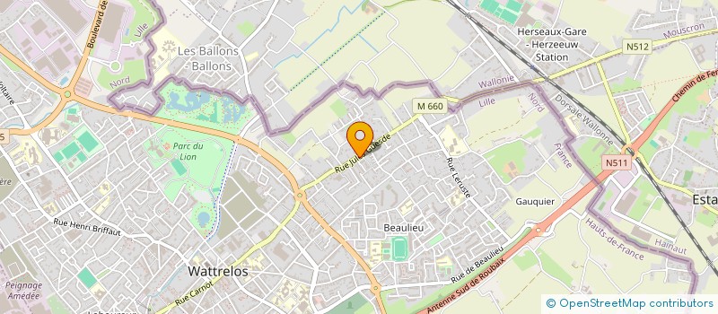 localisation de l'entreprise AMBULANCES VUILLEMIN à WATTRELOS