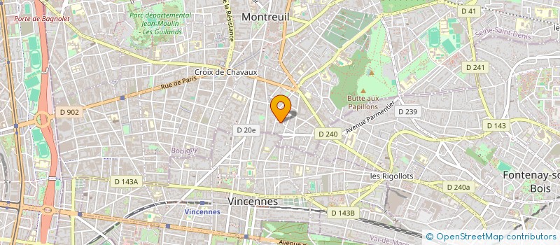 localisation de l'entreprise AMBULANCES WILSON à MONTREUIL