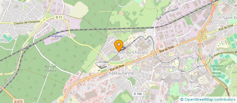 localisation de l'entreprise AMBULANCIERE DE FRANCHE COMTE à BESANCON