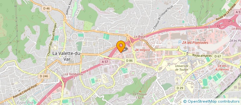 localisation de l'entreprise AMBULANCIERS URGENTISTES 83 à LA VALETTE DU VAR