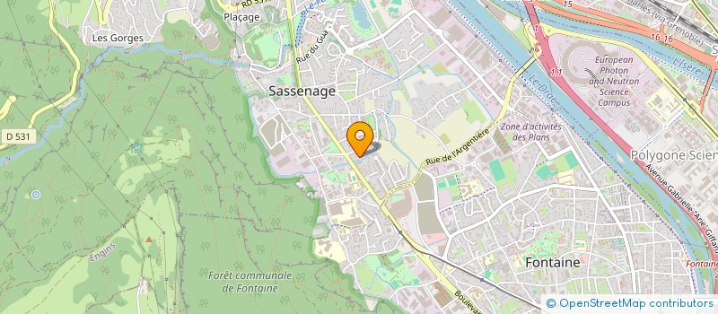 localisation de l'entreprise AMC 3  SASSENAGE