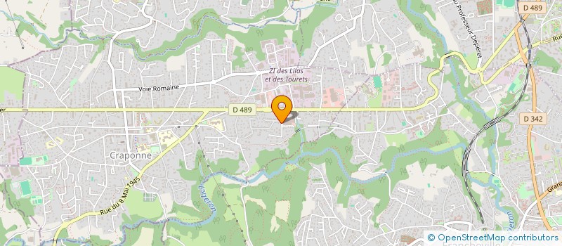 localisation de l'entreprise AMC  CRAPONNE