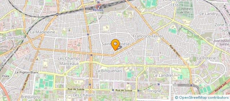 localisation de l'entreprise AMC à RENNES
