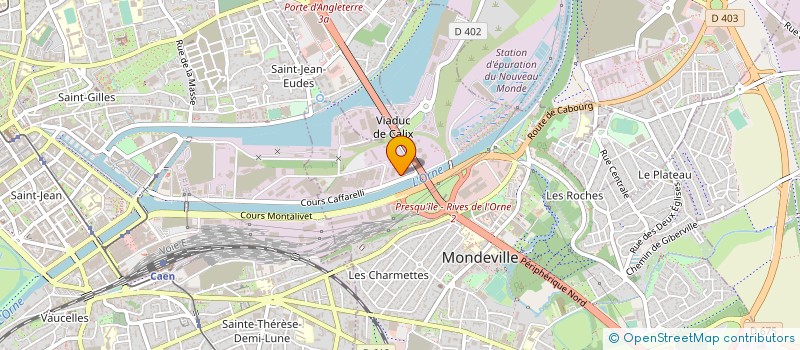localisation de l'entreprise AMC à MONDEVILLE