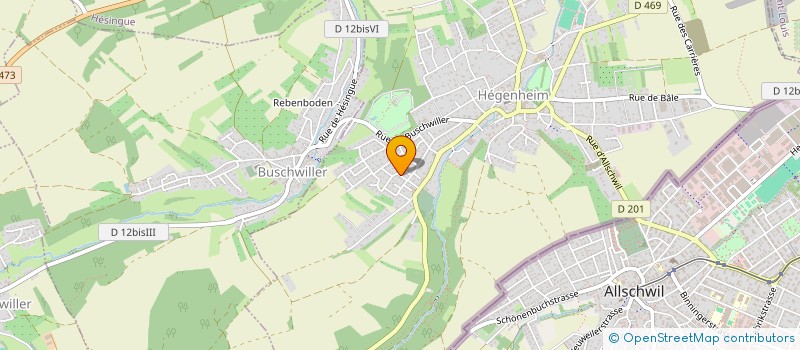 localisation de l'entreprise AMC  HEGENHEIM