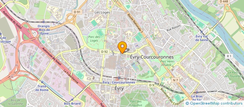 localisation de l'entreprise AMC à EVRY-COURCOURONNES