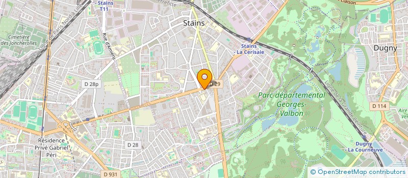 localisation de l'entreprise AMC à STAINS