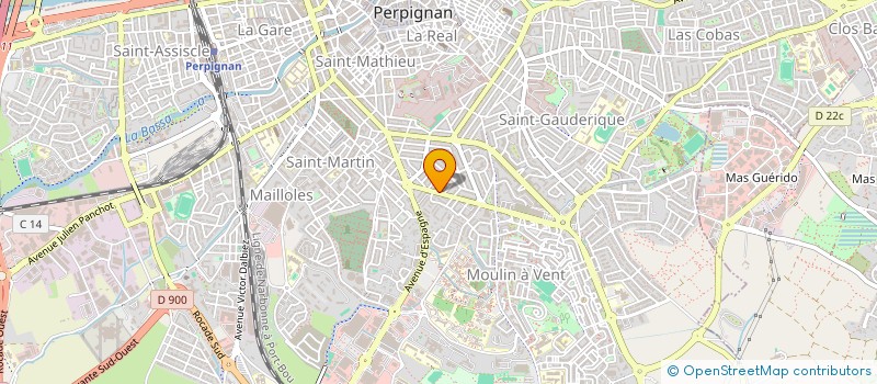 localisation de l'entreprise AMC  PERPIGNAN