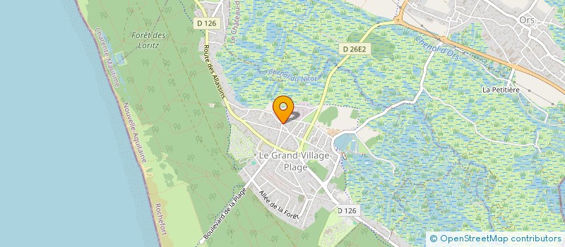 localisation de l'entreprise AMC  LE GRAND-VILLAGE-PLAGE