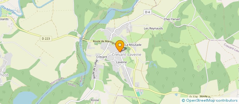 localisation de l'entreprise AMC  CREVANT-LAVEINE