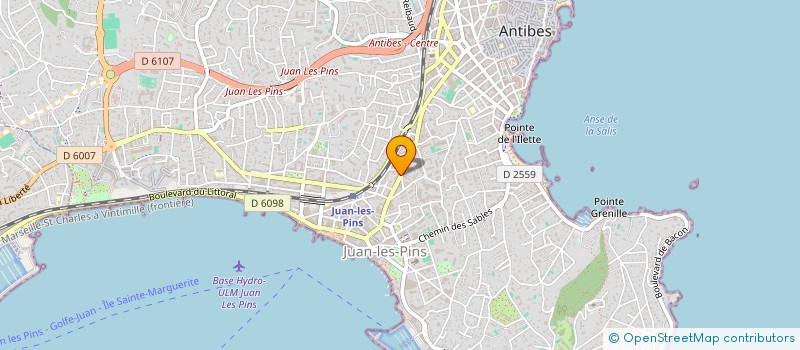 localisation de l'entreprise AMC à ANTIBES
