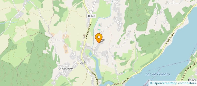localisation de l'entreprise AMC  VILLAGES DU LAC DE PALADRU