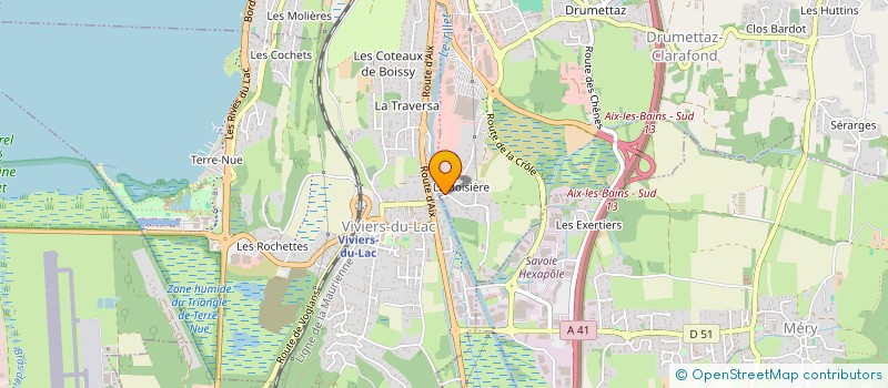 localisation de l'entreprise AMC  DRUMETTAZ-CLARAFOND