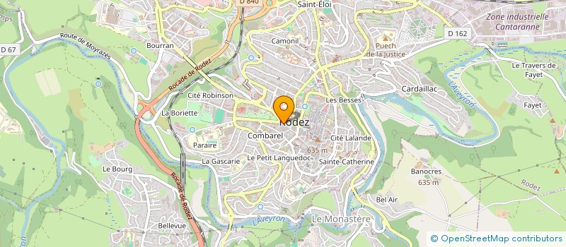 localisation de l'entreprise AMC & ASSOCIES à RODEZ
