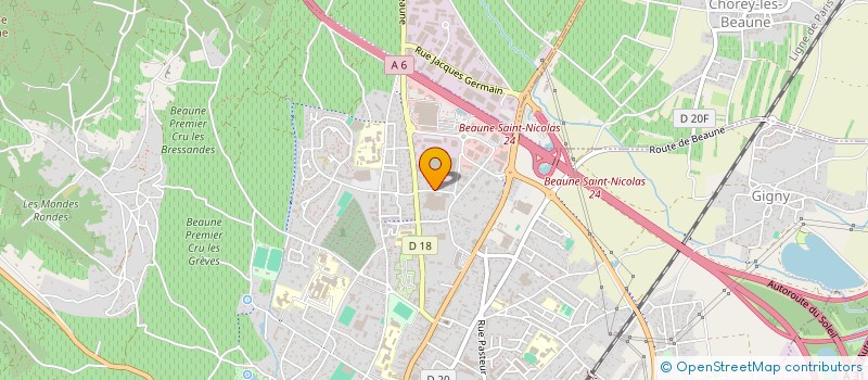 localisation de l'entreprise AMC AUGEY à BEAUNE