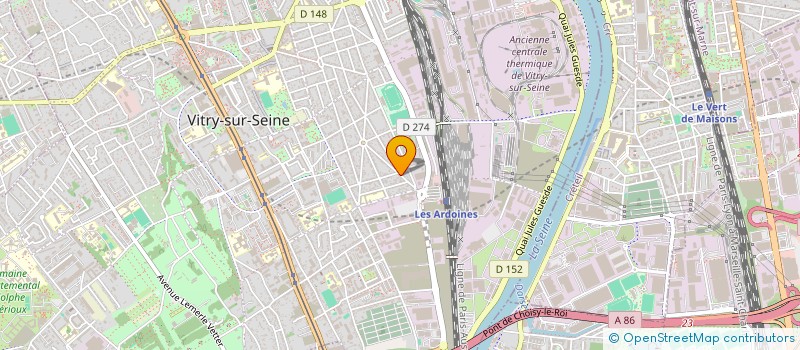 localisation de l'entreprise AMC BATI à VITRY-SUR-SEINE