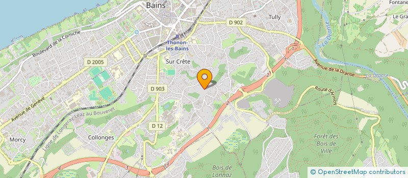localisation de l'entreprise AMC CAPITAL à THONON-LES-BAINS
