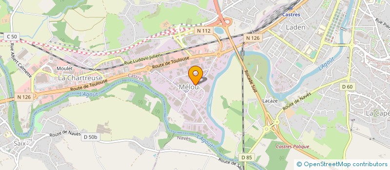 localisation de l'entreprise AMC CARRELAGE à CASTRES