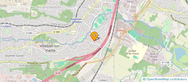 localisation de l'entreprise AMC CHEVREUSE à VILLEBON-SUR-YVETTE