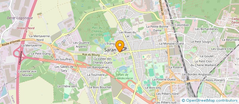 localisation de l'entreprise AMC COIFFURE SARL à SARAN