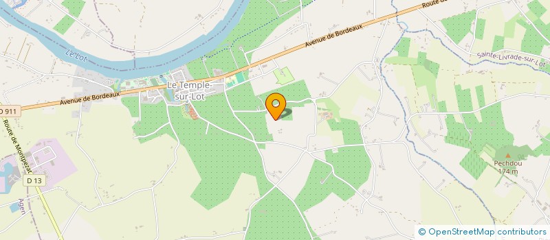 localisation de l'entreprise AMC COMMUNICATION  LE TEMPLE SUR LOT