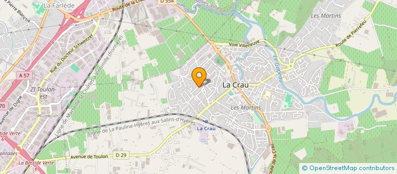 localisation de l'entreprise AMC CONSTRUCTION  LA CRAU