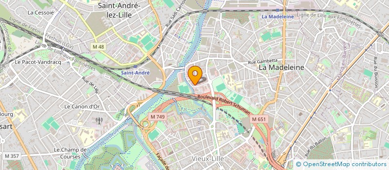 localisation de l'entreprise AMC.CONSULTING à LA MADELEINE