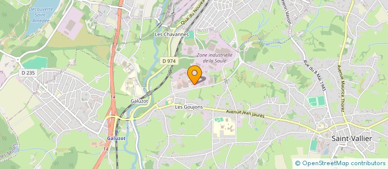 localisation de l'entreprise AMC CUISINES RANGEMENTS ET BAINS à SAINT-VALLIER