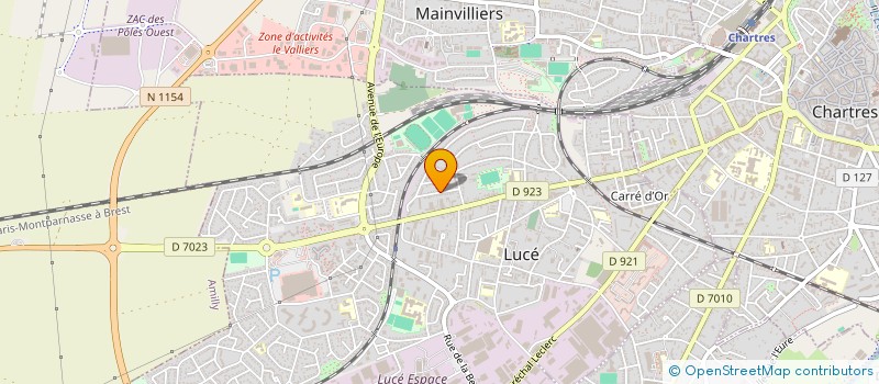 localisation de l'entreprise AMC DESIGN à LUCE