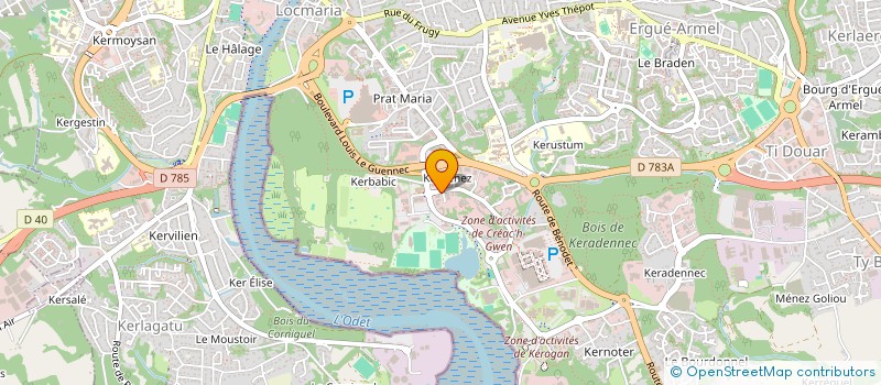 localisation de l'entreprise AMC FINANCES à QUIMPER