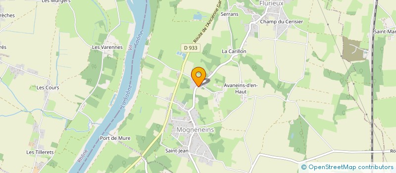 localisation de l'entreprise AMC PLOMBERIE CHAUFFAGE à MOGNENEINS