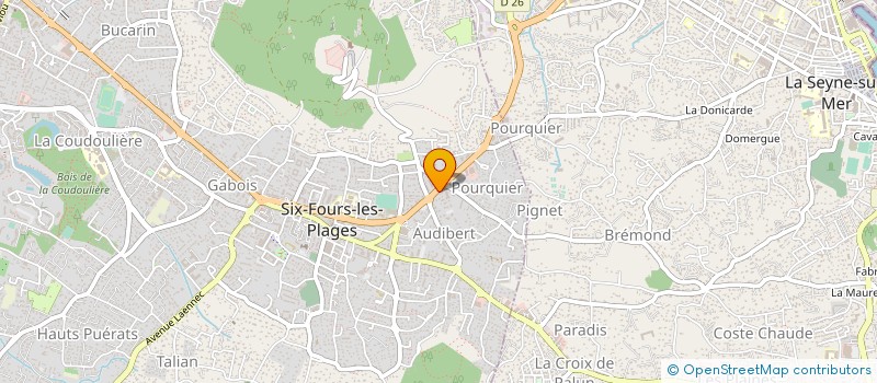 localisation de l'entreprise AMC PROMOTION 83 à SIX-FOURS-LES-PLAGES