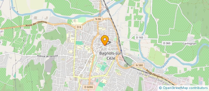 localisation de l'entreprise AMC SARL à BAGNOLS-SUR-CEZE