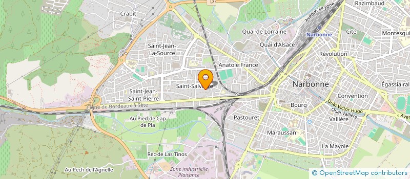 localisation de l'entreprise AMC TAXI  NARBONNE