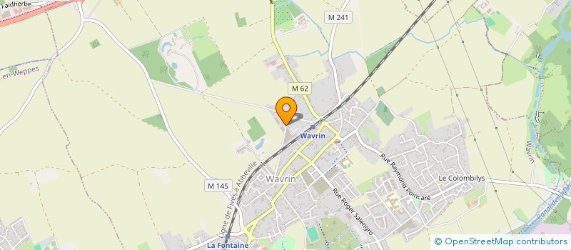 localisation de l'entreprise AMC.TOITURE.  WAVRIN