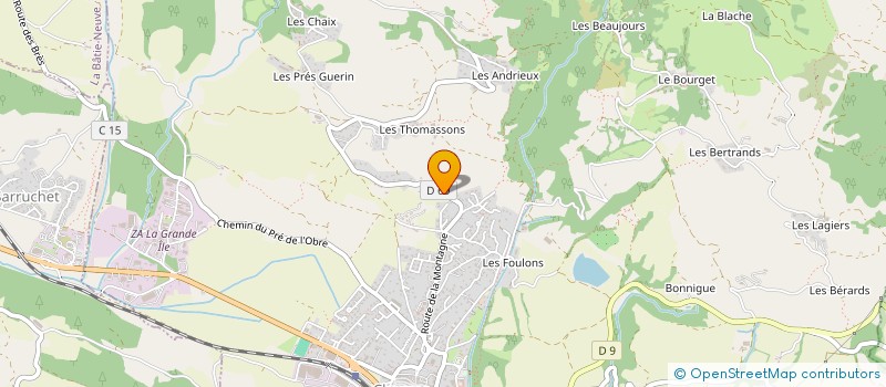 localisation de l'entreprise AMC2 à CHORGES