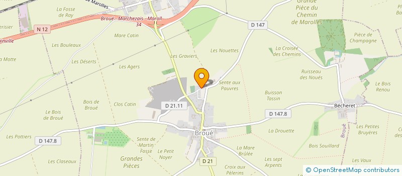localisation de l'entreprise AMC2SL à BROUE