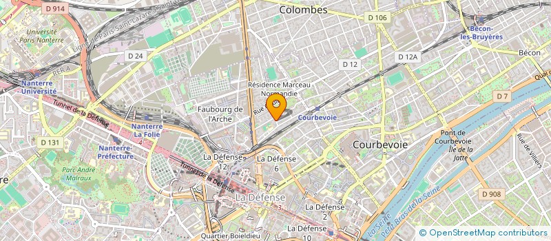 localisation de l'entreprise AMCAO à COURBEVOIE