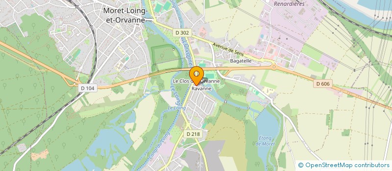 localisation de l'entreprise AMCC ORTHO  MORET-LOING-ET-ORVANNE