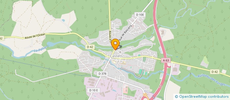 localisation de l'entreprise AMCD à CASTETS