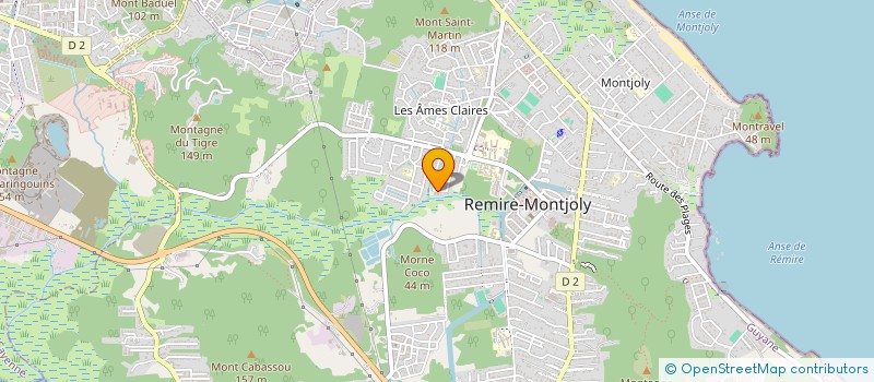 localisation de l'entreprise AMCE  REMIRE-MONTJOLY