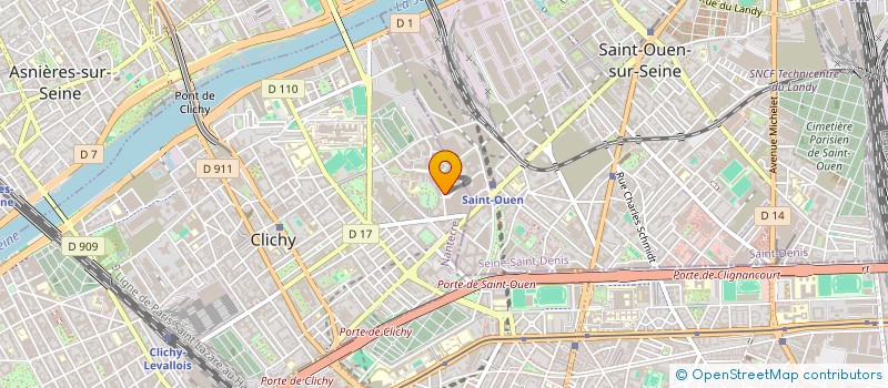 localisation de l'entreprise AMCF SPORT à CLICHY