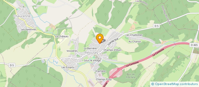 localisation de l'entreprise AMCG  PELOUSEY