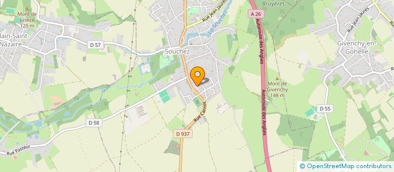 localisation de l'entreprise AMCG  SOUCHEZ