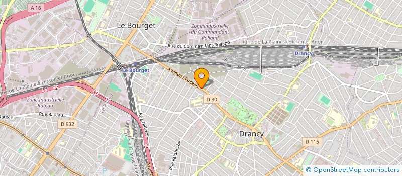 localisation de l'entreprise AMCG BAT à DRANCY