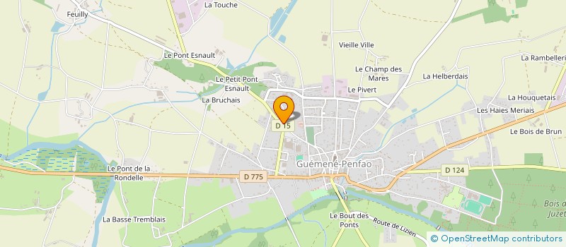 localisation de l'entreprise AMCH  GUEMENE-PENFAO