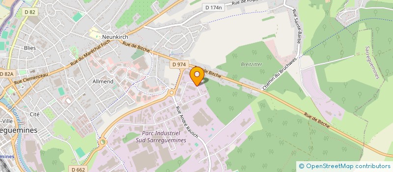 localisation de l'entreprise AMCIS à SARREGUEMINES
