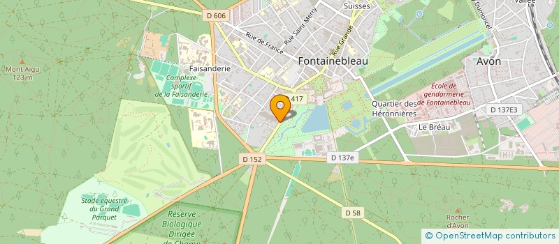 localisation de l'entreprise AMCM à FONTAINEBLEAU