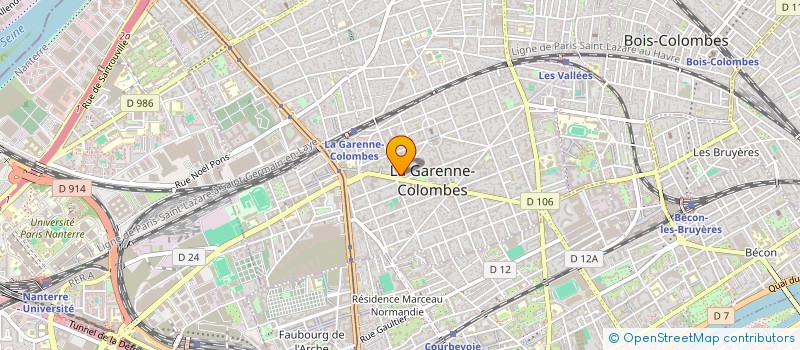 localisation de l'entreprise AMCM à LA GARENNE-COLOMBES