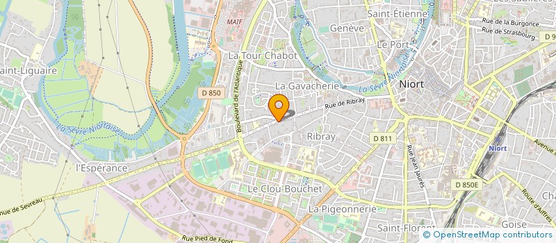 localisation de l'entreprise AMCM  NIORT